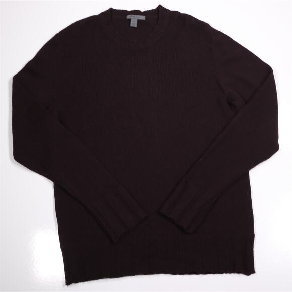 John Varvatos Plum Purple Wool Heavy Knit Crewneck Sweater Men's Large